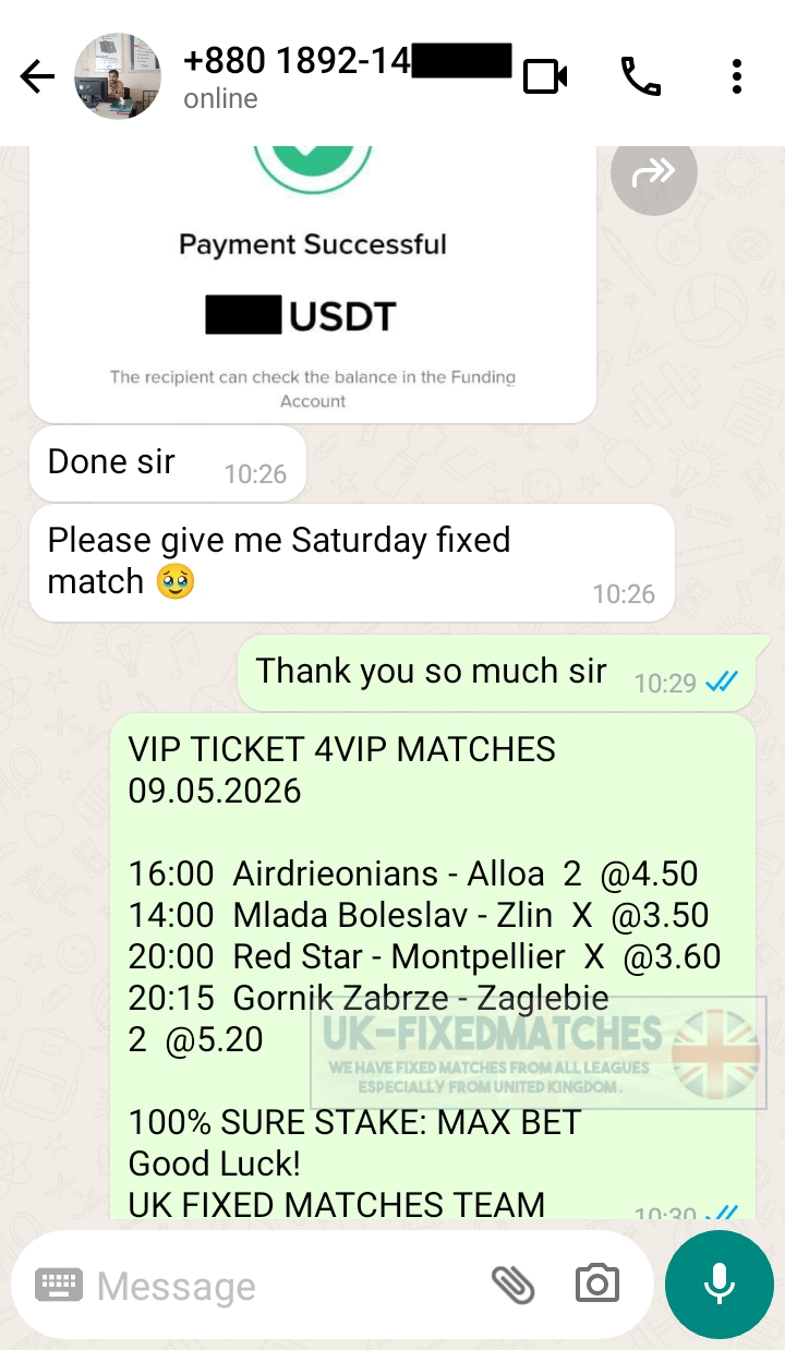 best fixed matches 1x2 09.05.2026