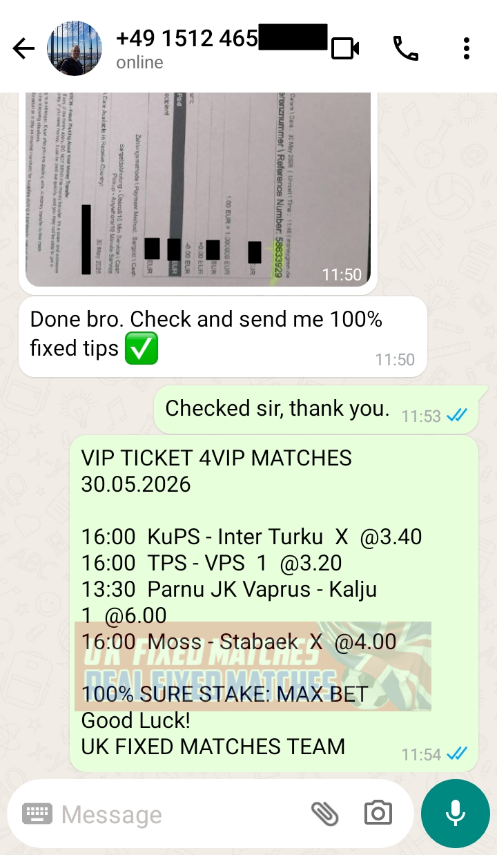 best fixed matches 1x2 30.05.2026