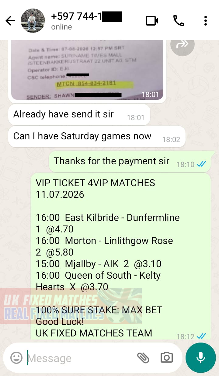 best fixed matches 1x2 11.07.2026