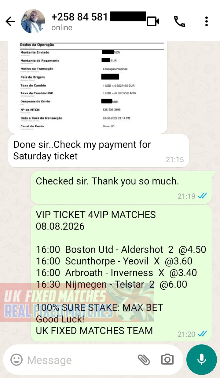 best fixed matches 1x2 08.08.2026