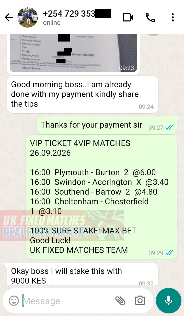 best fixed matches 1x2 26.09.2026