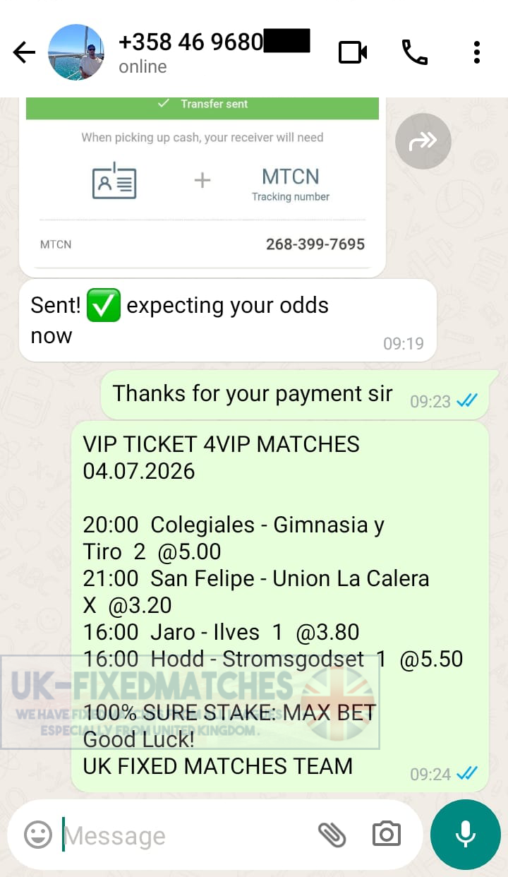 best fixed matches 1x2 04.07.2026
