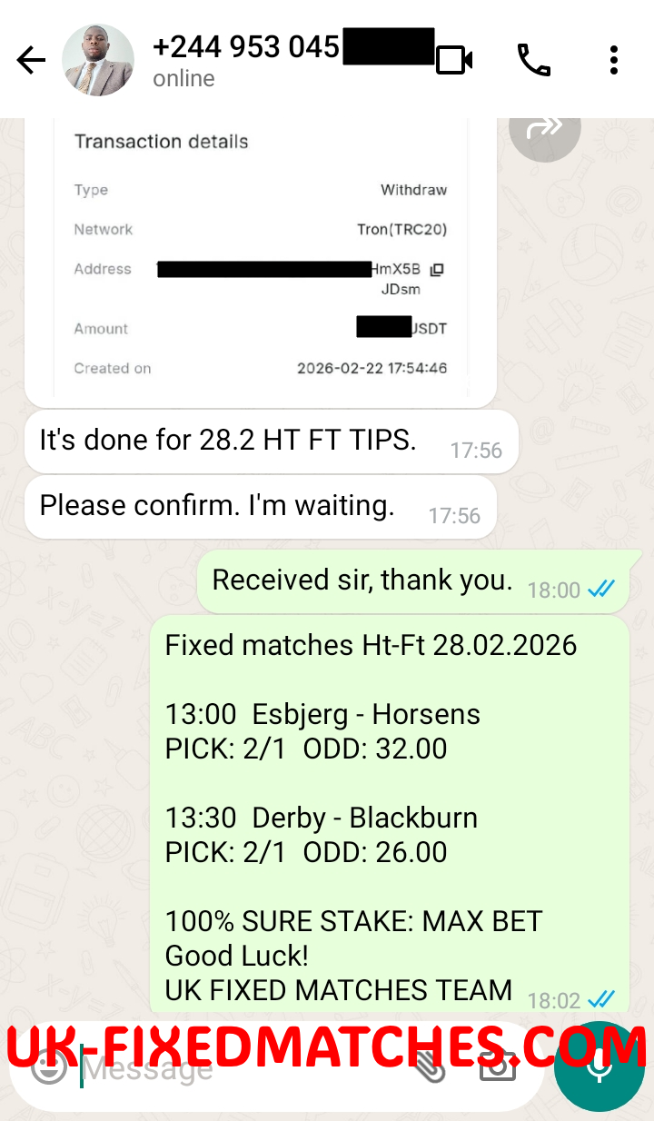 real fixed matches ht ft 28.02.2026