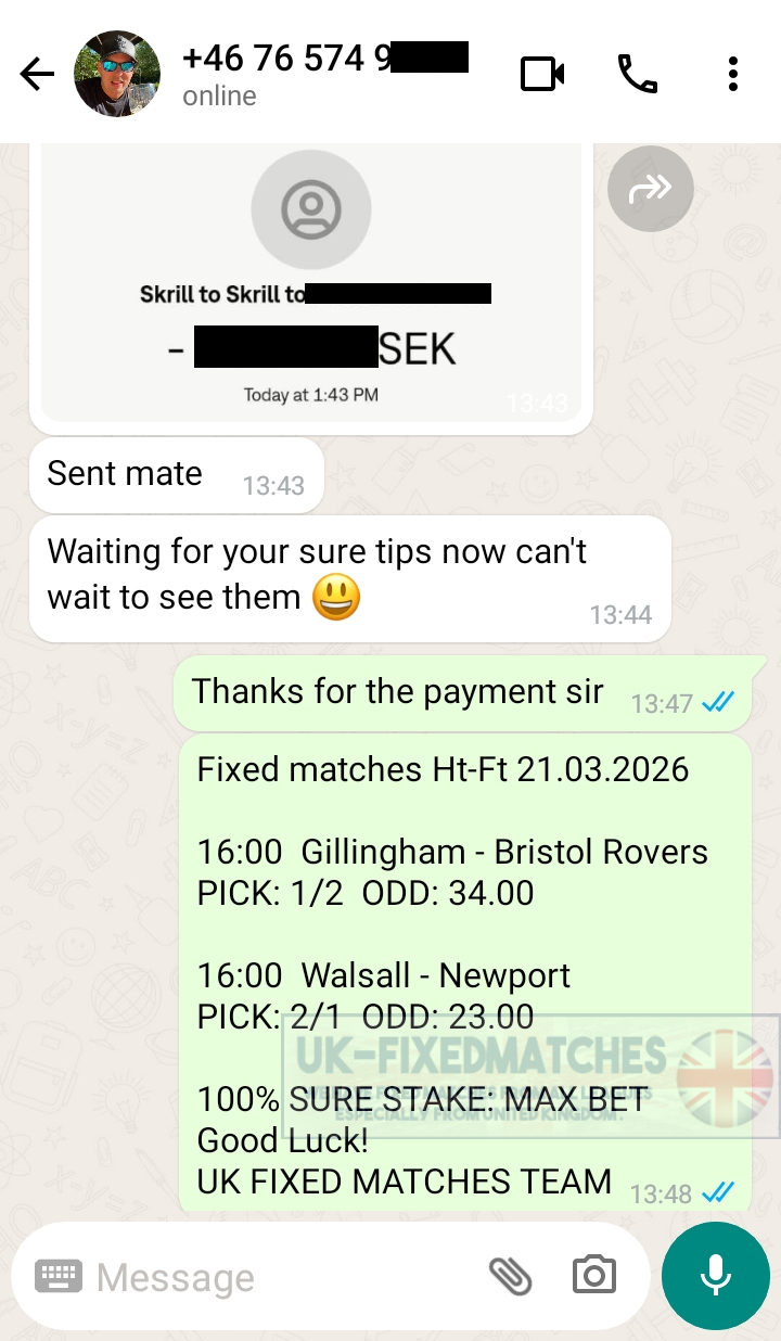 real fixed matches ht ft 21.03.2026