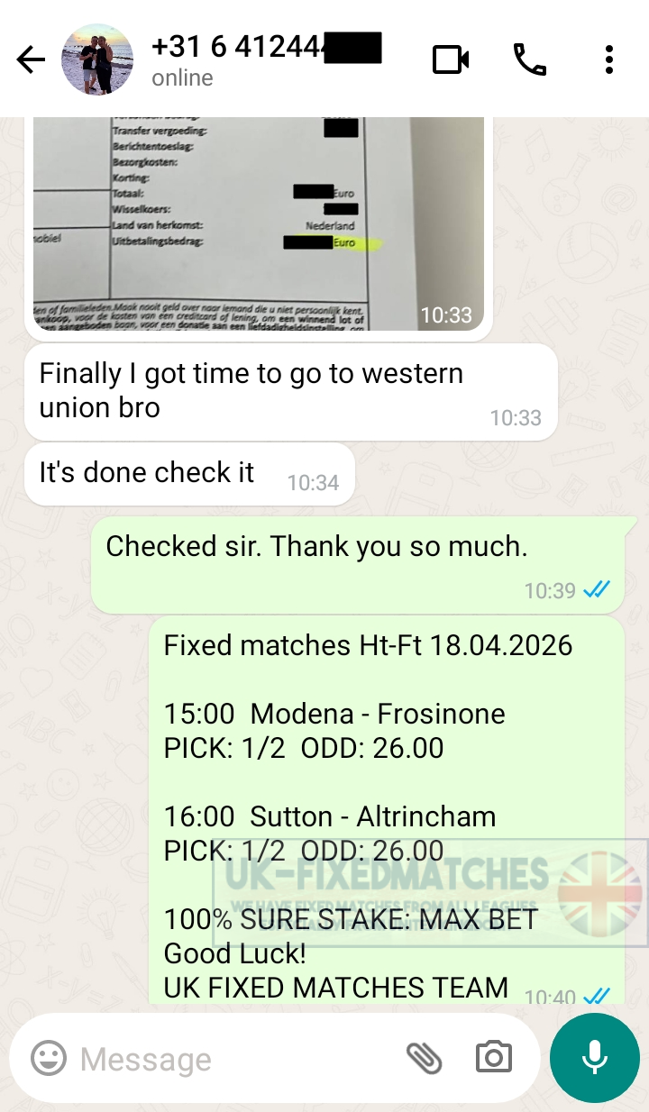 real fixed matches ht ft 18.04.2026