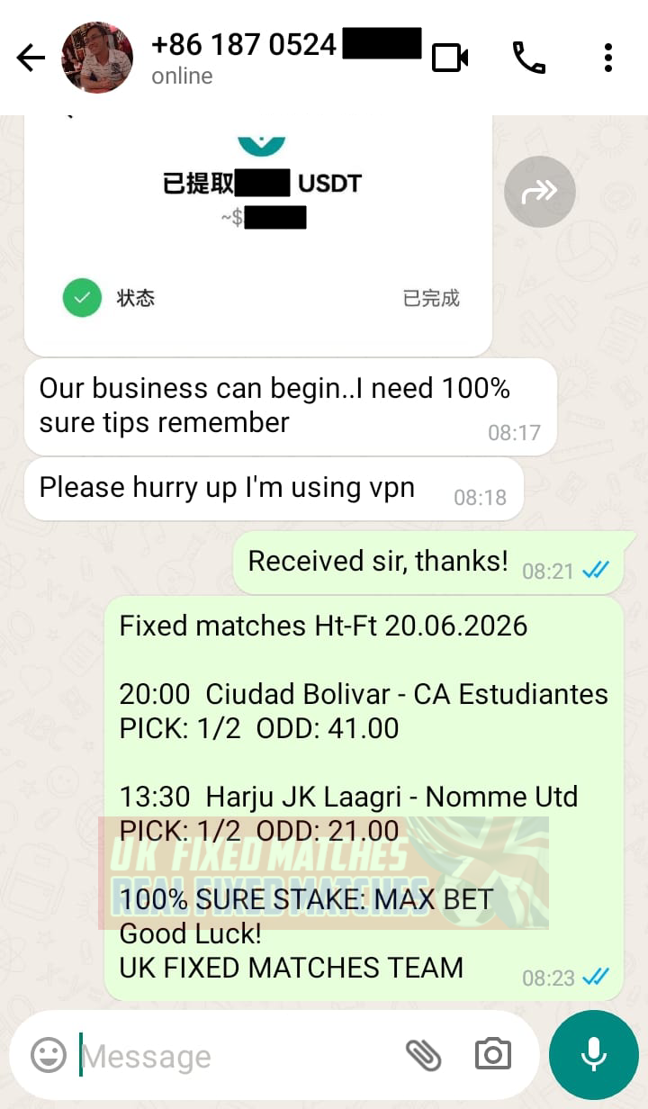 real fixed matches ht ft 20.06.2026