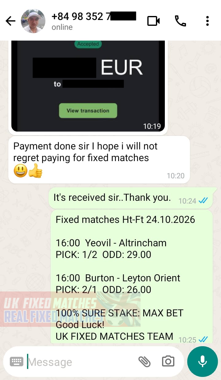 real fixed matches ht ft 24.10.2026