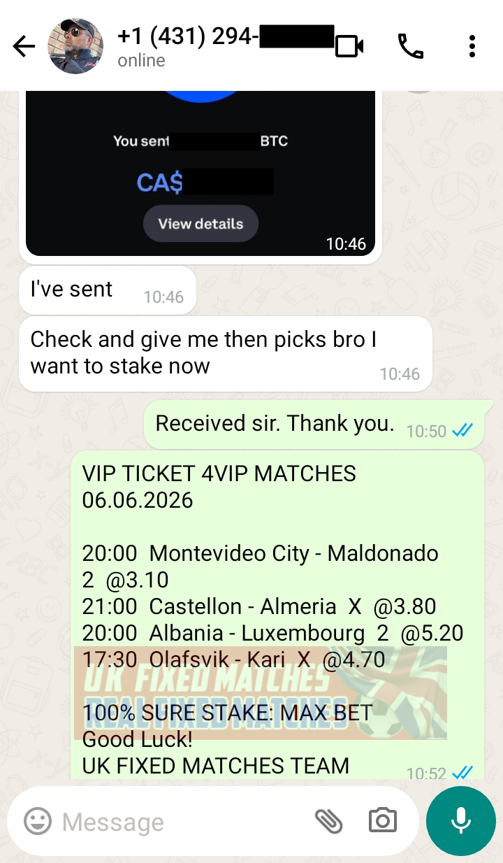 best fixed matches 1x2 06.06.2026