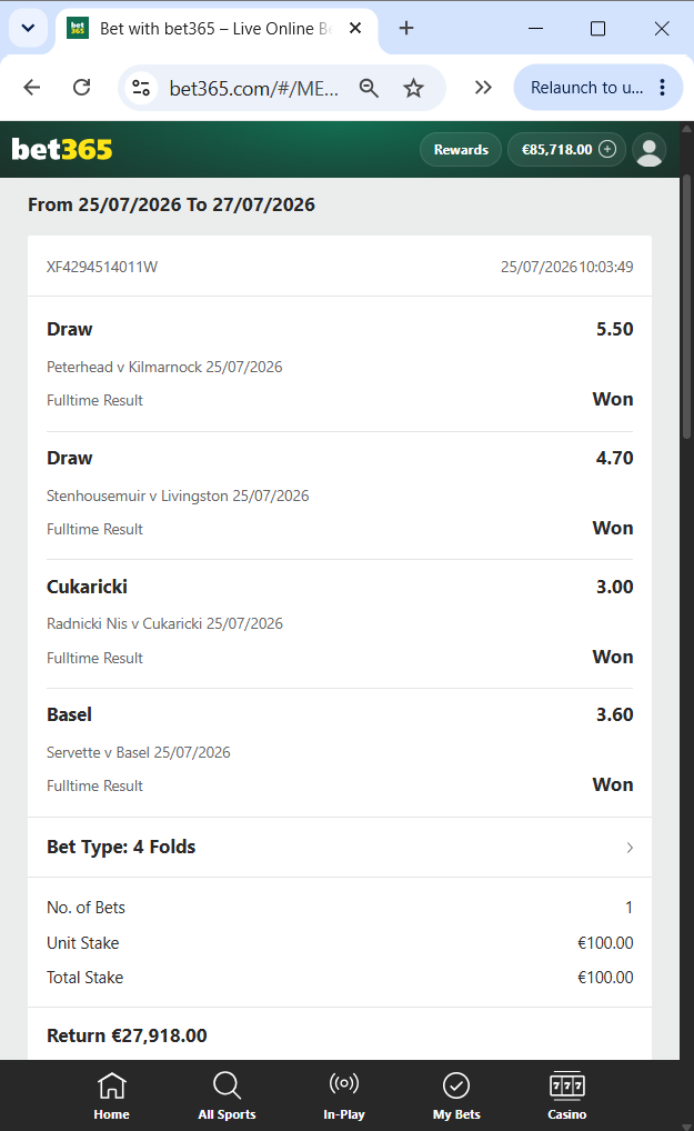 vip fixed matches 25.07.2026