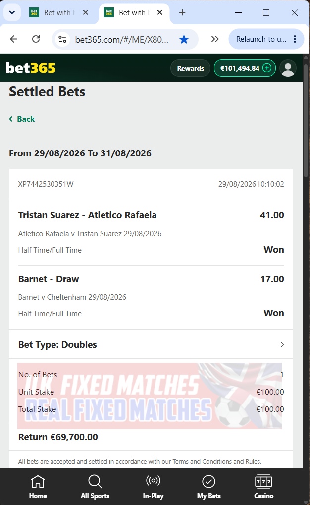 fixed matches ht ft 29.08.2026