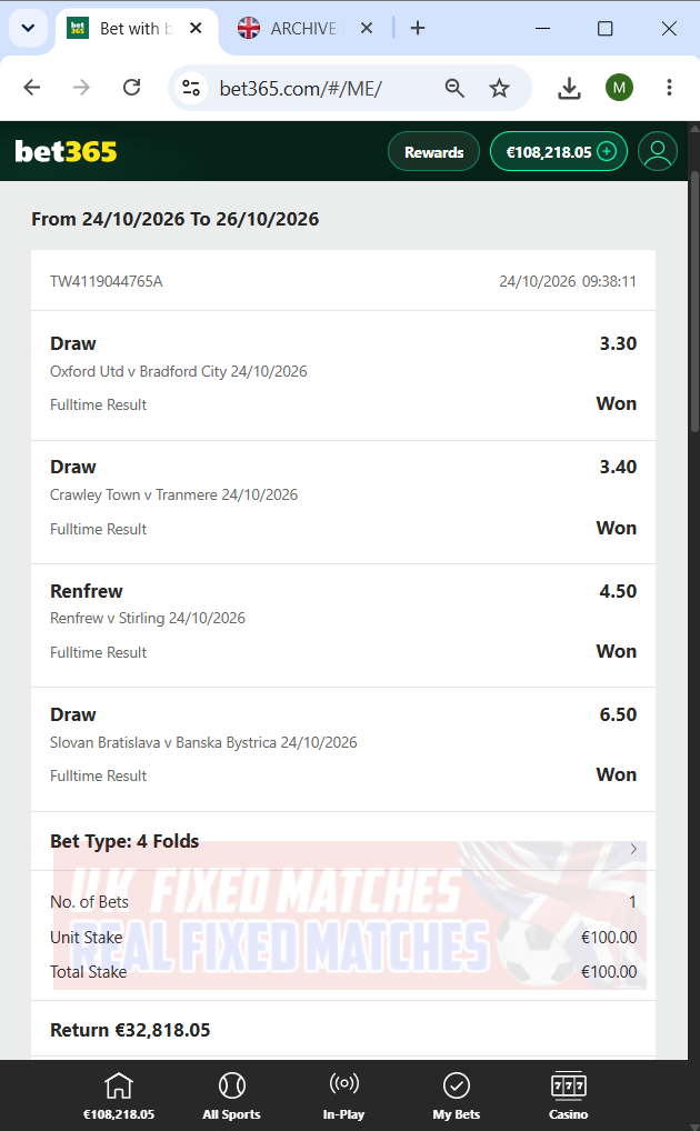 vip fixed matches 17.10.2026