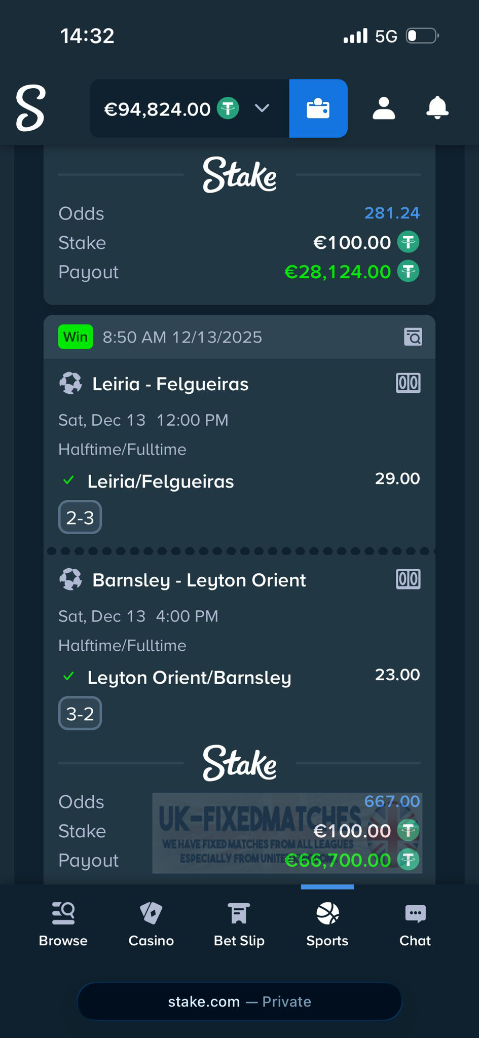 fixed matches ht ft 13.12.2025